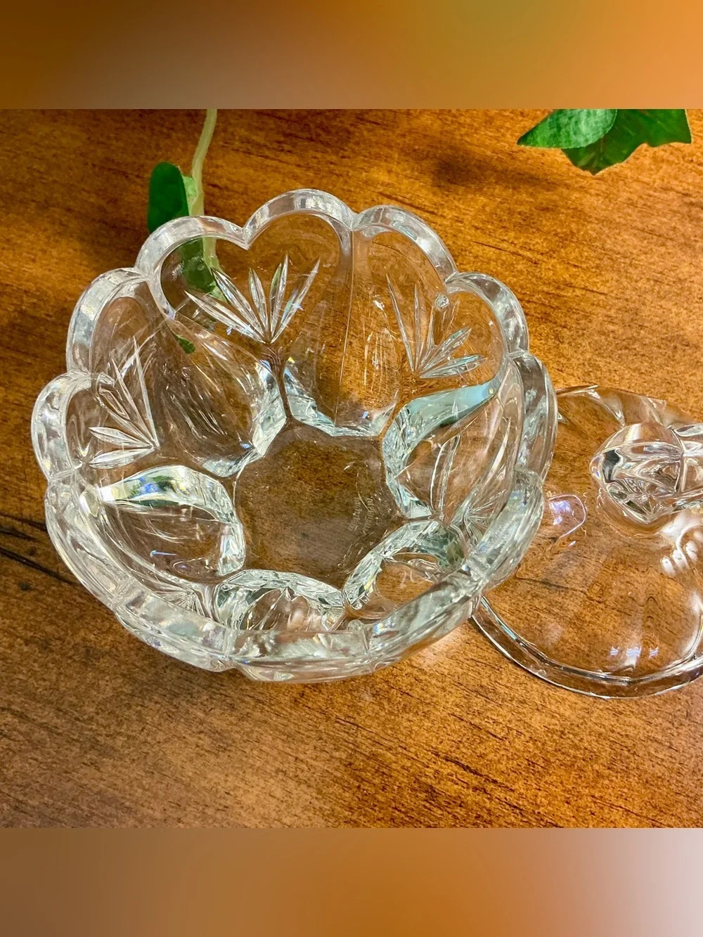 Waterford Crystal Heart-Top Covered Candy Dish - Clear